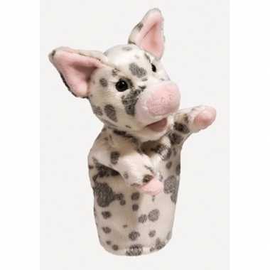 Biggetje varkens handpop 28 cm