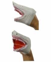 Grijze haaien handpop 15 cm
