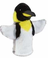 Pluche pinguin handpop knuffel 26 cm speelgoed